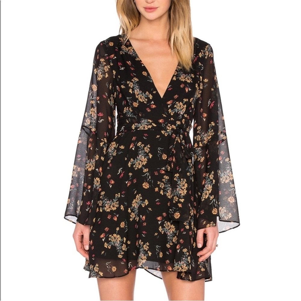 Free people retro black combo dress. 👗